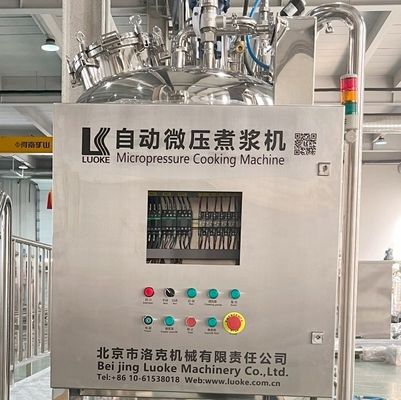 Producción superior de leche de soja con nuestra máquina de cocción a micro presión