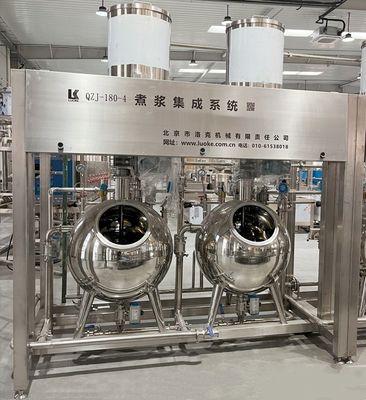 Actualización a una máquina automática de cocción de leche de soja a gran escala para la producción de 300 kg de tofu