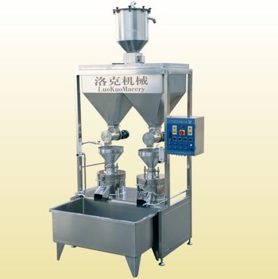 Máquina de leche de soja de acero inoxidable de 15 kW para moler y hacer leche de soja automáticamente
