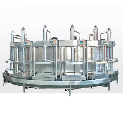 Máquina de procesamiento de tofu duradera con capacidad de 400 kg y prensador automático de discos