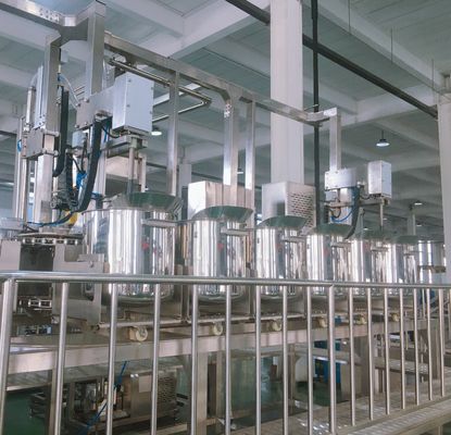 Equipo de freír de 1000 KG para la máquina de curcuma de frijoles de tofu OEM