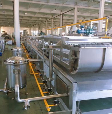 Equipo de freír de 1000 KG para la máquina de curcuma de frijoles de tofu OEM