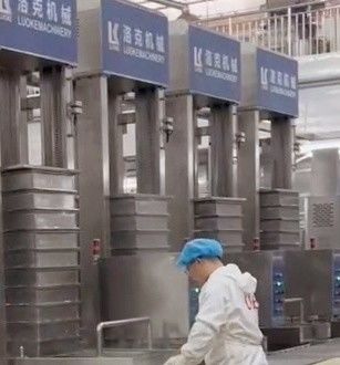 Máquina de prensado vertical de tofu de 2,2 kW de alta productividad para la producción industrial de tofu