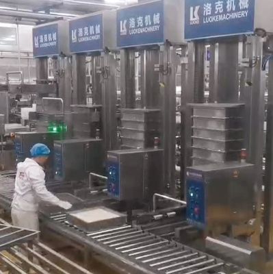 Máquina de prensado vertical de tofu de 2,2 kW de alta productividad para la producción industrial de tofu